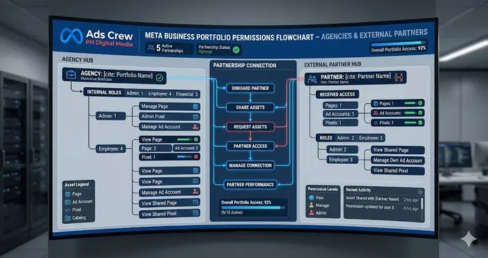 Meta ads permission levels for external partner
