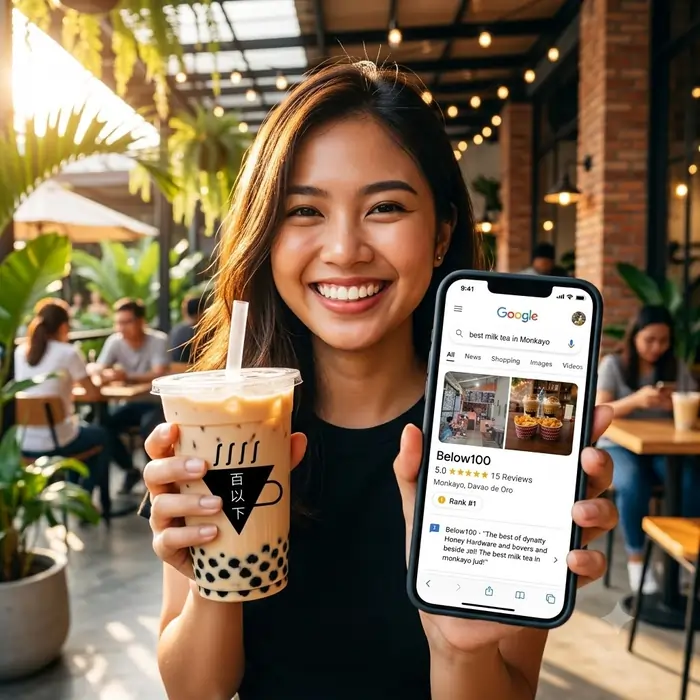 from invisible to rank 1 best milk tea in Monkayo