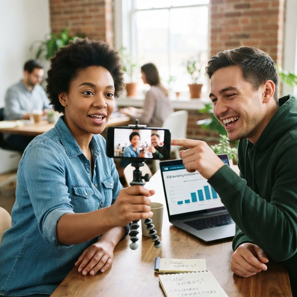 UGC ad script for B2B performance marketing